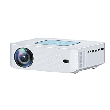 Imagem de LUGU Projetor LED LCD portátil V10 Android 9.0 Smart Home Theater 2.4G/5G Dual-band WiFi BT4.1 HD AV Entrada USB 3.5mm Saída de áudio com controle remoto