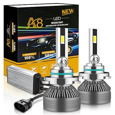 Imagem de IOANU Bombilla LED para Faros de Automóvil 135W 20000LM 6000K con 3570 Chips LED, EMC, Clasificación IP68, Tamaño 1:1 Halógeno, Aluminio Resistente al Agua y al Polvo - Ahorro de Energía y Fácil Instalación (9006/HB4)