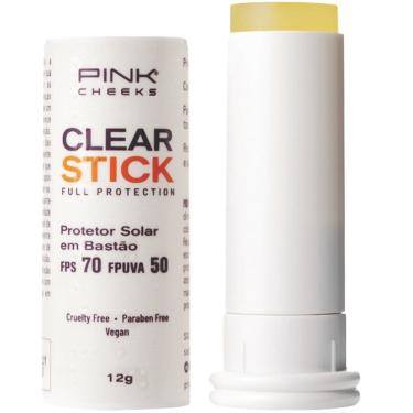 Imagem de Protetor solar transparente clear stick full protection 12G fps 70 fpuva 50 - pink cheeks