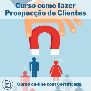 Imagem de Curso Online em videoaula de como fazer Prospecção de Clientes com Certificado + 2 brindes