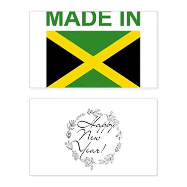 Imagem de Feito na Jamaica Country Love New Year Festival Cartão de felicitações Bless Message Present