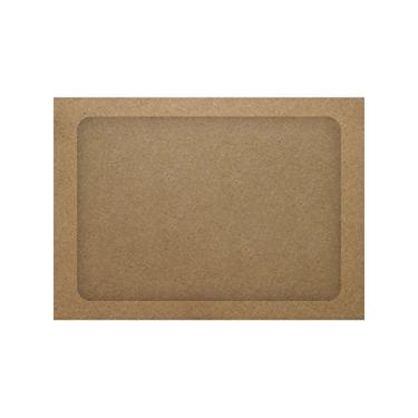 Imagem de Envelopes de janela para rosto completo A7 – Linda bolsa marrom (50 Qtd.)