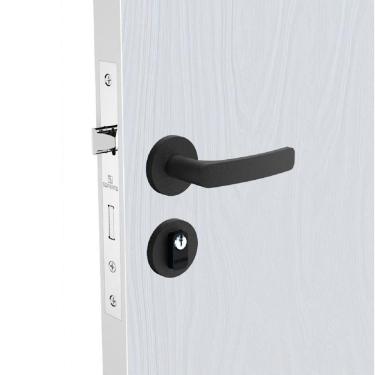 Imagem de Fechadura Soprano Externa Pali Roseta Redonda 40Mm Preta