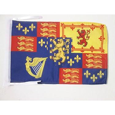 Imagem de Bandeira Az bandeira real 1689-1702(William III) cordas de 45,72 x 30,48 cm – bandeiras pequenas históricas bristish 30 x 45 cm – banner 45x12 pol.