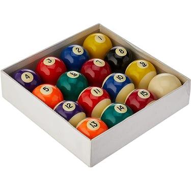 Imagem de Jogo Bolas Bilhar Sinuca 52mm Numeradas Branca 54mm