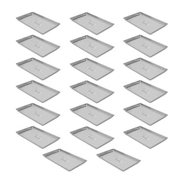 Imagem de Kit - 20 Formas Assadeiras Lisa Estampada Alumínio Biscoito 60 X 40 X 2 - Imeca