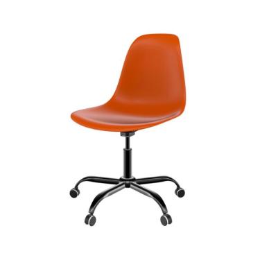 Imagem de Cadeira Eames Office Terracota e Preta