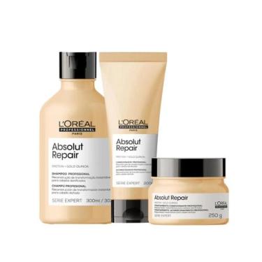 Imagem de L'oréal Absolut Repair Shampoo 300ml + Cond 200ml + Másc 250G - L'oréa