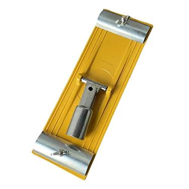 Imagem de WeiLaiKeQi Suporte de lixadeira de mão, ferramenta de quadro de polimento de lixa, ferramenta de polimento de parede de placa de areia, bloco de lixa para, AMARELO