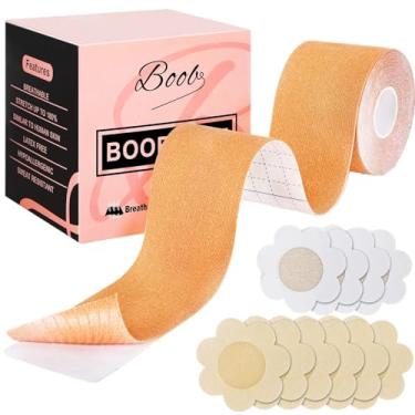 Imagem de Plunge Boob Tape, Breast Sling para A-E Copas, Suporte para Seios em Silicone Beige, 1 count