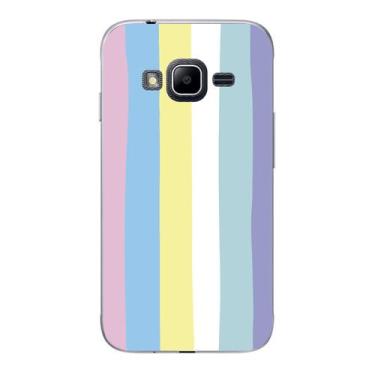 Imagem de Capa Case Capinha Samsung Galaxy J1 Mini Arco Iris Candy - Showcase