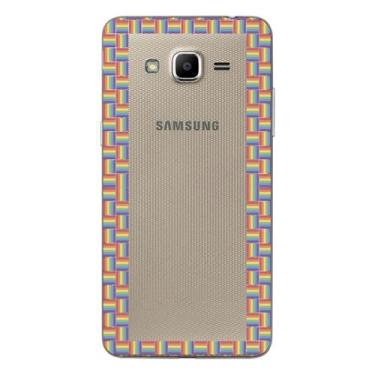 Imagem de Capa Case Capinha Samsung Galaxy Gran Prime G530 Arco Iris Moldura - S
