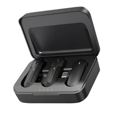 Imagem de Microfone Lapela Sem Fio Profissional Duplo Compatível iPhone 15, 15 Pro, 15 Pro Max e 15 Plus- Tipo C