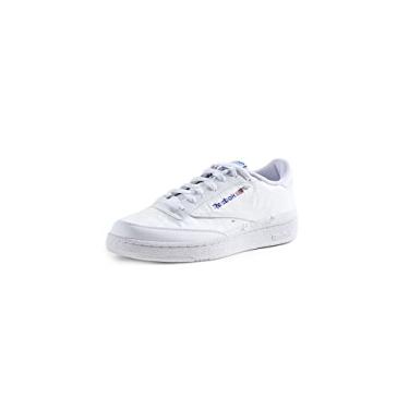Imagem de Reebok Tênis masculino Club C 85, Branco/azul vetor, 5.5 Women/4 Men