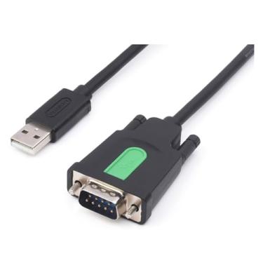 Imagem de TUOPUONE Cabo adaptador serial industrial USB para RS232 tipo A para DB9 porta macho original FT232RL comprimento do cabo 1,5 m com alto requisito de comunicação