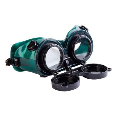 Imagem de predolo Óculos de soldagem óculos de proteção para os olhos redondos óculos de corte de soldagem, óculos flip up para moagem construção trabalho ao ar livre