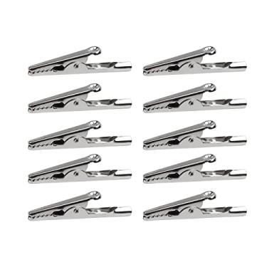 Imagem de Bettomshin 10 peças de clipes de jacaré isolados para serviço pesado, braçadeiras de teste elétrico de crocodilo de bateria, braçadeira de carregador de bateria para carro veículo barco