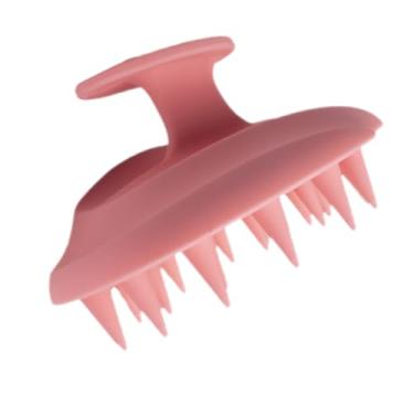 Imagem de NOLITOY Escova de shampoo de silicone portátil pente escova para animais de estimação massageador de couro cabeludo xampu massageador de cabeça para cabelo cuidado capilar