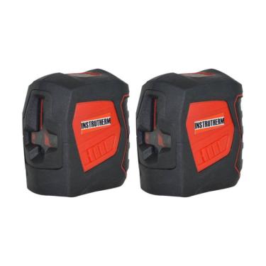 Imagem de Kit 2 Nível A Laser 20m Horizontal Vertical Alerta Compensador Amortecimento NL-20 Port...