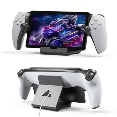 Imagem de JOYTORN Stand Base Compatible with Rog Ally X/PS5 Portal,Frosted Aluminum Alloy Playstand with Anti-Slip Holder for PlayStation Portal Handheld Console,Switch,Rog Alloy-Black
