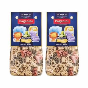 Imagem de Kit 2X: Macarrão Bambini Bichinos Tricolore Paganini 300g