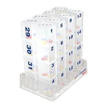 Imagem de Organizador mensal de medicamentos e vitaminas para cozinha ou banho da MedCenter Systems