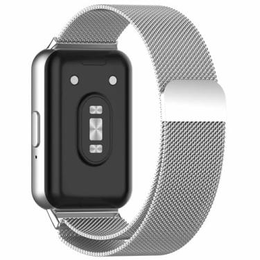 Imagem de Pulseira Magnetica-Milanese LTIMPORTS, compativel com Galaxy Fit 3 Sm-R390 (Prata)