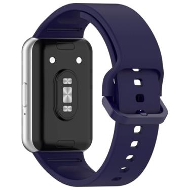 Imagem de Pulseira Moderna LTIMPORTS, compativel com Relógio Galaxy Fit 3 Sm-R390 (Azul-Marinho)