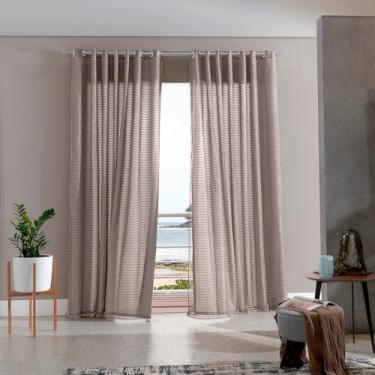 Imagem de Cortina Duplex Samara 4,20x2,50m Taupe - Bella Janela