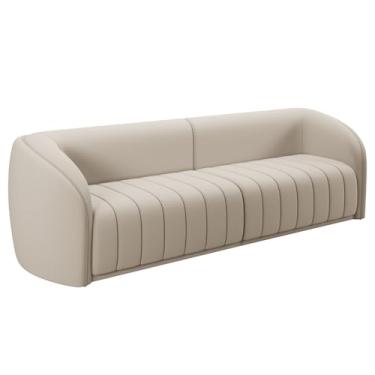 Imagem de Sofá 4 Lugares Para Sala 292cm Lazio M03 Veludo Bege - Lyam Decor