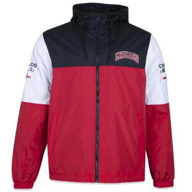 Imagem de JAQUETA CORTA VENTO CHICAGO BULLS CORE NEW ERA VERMELHA/PRETA-Masculino