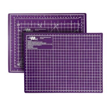 Imagem de Base de Corte A4 30x22 cm Mesa de Apoio Placa para Corte Costura Patchwork Artesanato (Roxa)