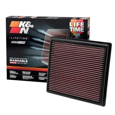 Imagem de K&N Filtro de ar do motor original de alto fluxo vitalício: desempenho, lavável: compatível com Toyota/Lexus/Mitsubishi 2010-2021 (Highlander, RAV4, Sienna, Avalon, Camry, ES 350, NX300, Rx350,