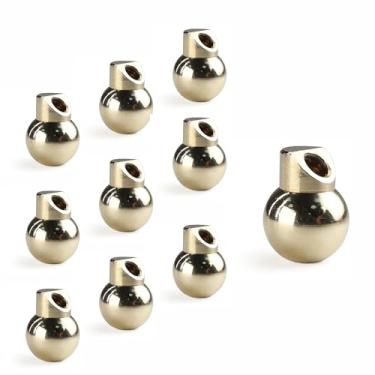 Imagem de DCYCBTH 10 peças M6 16 mm Bocais de refrigeração de esfera de latão trava de parafuso para tornos CNC, fresadoras, máquinas-ferramentas, máquinas de dobra de pedra e máquinas de entalhar joias Bocal
