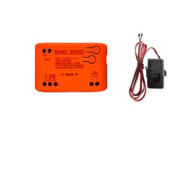 Imagem de MHCOZY Tutya app WIFI Monitor de energia inteligente, medidor de eletricidade de grampo monofásico com 1 transformador de corrente 80ACT, medidor de monitor remoto, eletricidade em tempo real