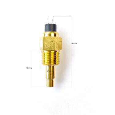 Imagem de Sensor de temperatura da água Cummins 3967250 3845N05-010 622-817 plugue do sensor de temperatura da água VDO, incluindo interruptor de alarme de temperatura da água, rosca NPT1/2 diâmetro 21 mm