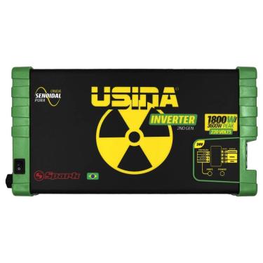 Imagem de Inversor de Tensão Senoidal Usina Inverter 1800W 24V DC - 220V AC - 3600W PEAK