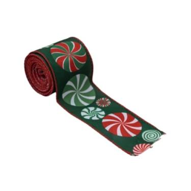 Imagem de Dynwave Fita de Natal para laços de guirlanda, embrulhos de presentes, fita de doces para embrulhos de presentes, suprimentos para festas, decoração, Style B