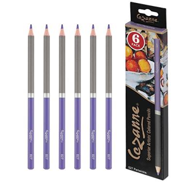 Imagem de Creative Mark Cezanne Lápis de cor premium pervinca, pacote com 6 - lápis de desenho altamente pigmentados - lápis de colorir para desenhar, misturar, colorir e mais