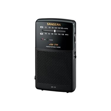 Imagem de Sangean Rádio analógico com bolso SR-35 AM/FM, preto
