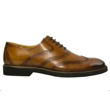 Imagem de Sapatos Masculinos Oxford em Couro Tan (Tan, BR, Adulto, Numérico, 44)