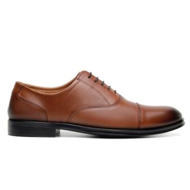 Imagem de Sapato Social Masculino em Couro Tan (Tan, BR, Adulto, Numérico, 39)