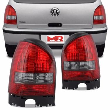 Imagem de Par Lanterna Traseira Vw Gol City 99 2000 2001 2002 03 04 05 - COFRAN/