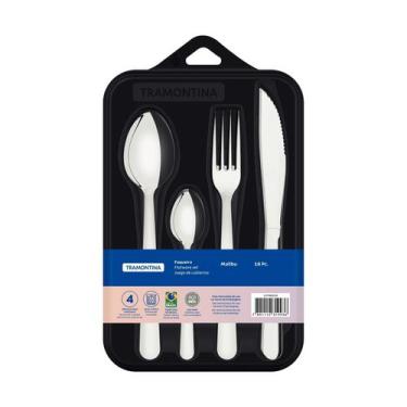 Imagem de Faqueiro Tramontina Malibu em Aço Inox 16 Peças