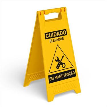 Imagem de Placa de Sinalização cavalete diversas mensagens - AMJ, ELEVADOR