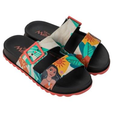 Imagem de Sandália Infantil Menina Disney Summer Slide Moana Grendene Kids (Preto/Vermelho, BR, Criança de 9 a 12 anos, Numérico, 30)