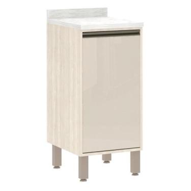 Imagem de Balcão 1 Porta 40cm com Tampo Linea Luciane Móveis - Luciane Moveis