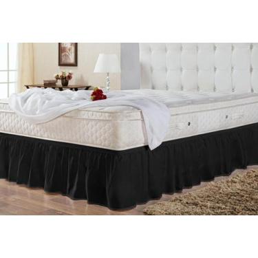 Imagem de Saia Box Ajustável com Elástico para Cama Solteiro - Sophia Enxovais, 