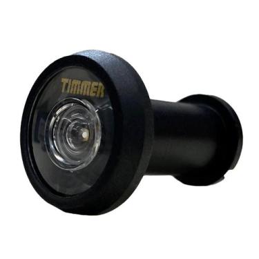 Imagem de Visor Olho Mágico Timmer Curto Preto Fosco 200º - Dovale