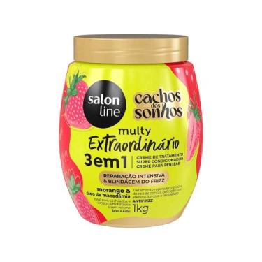Imagem de Creme Condicionante Multy Maravilhas 3 em 1 Morango 1kg Salon Line